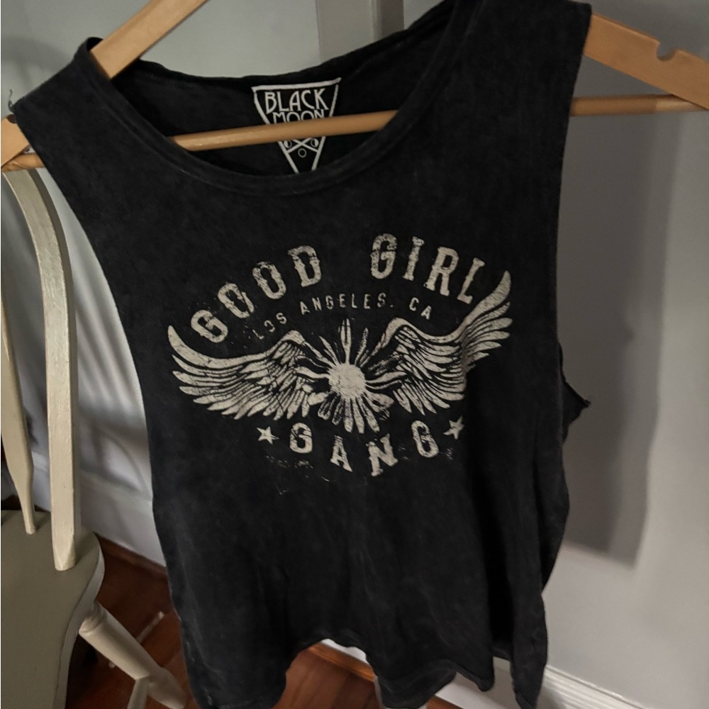 Black moon Black Graphic Tank Top - Picture 4 of 4